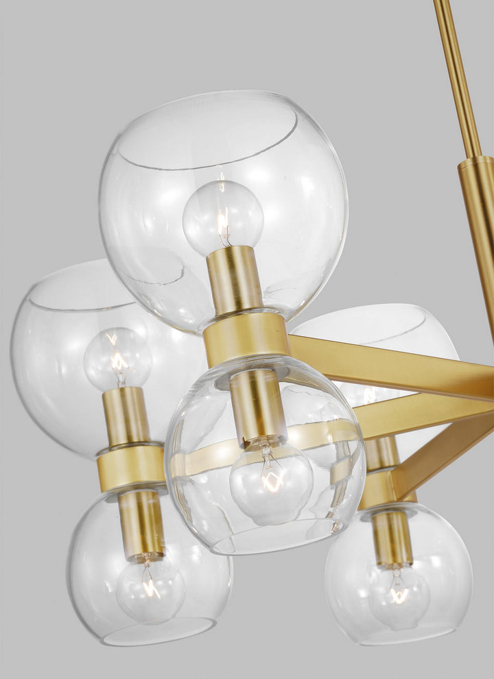 Visual Comfort Studio Canada - KSC10212BBSCG - Six Light Chandelier - Londyn - Burnished Brass with Clear Glass