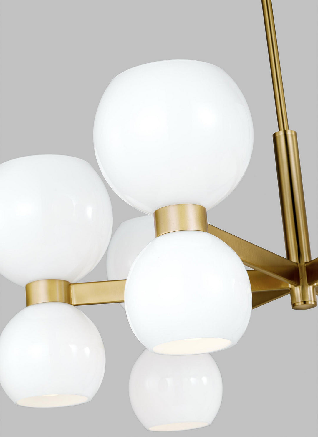 Visual Comfort Studio Canada - KSC10212BBSMG - 12 Light Chandelier - Londyn - Burnished Brass with Milk White Glass
