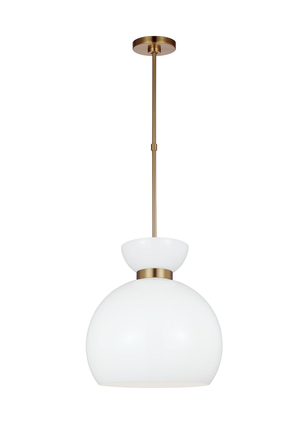 Visual Comfort Studio Canada - KSP1021BBSMG - One Light Pendant - Londyn - Burnished Brass with Milk White Glass
