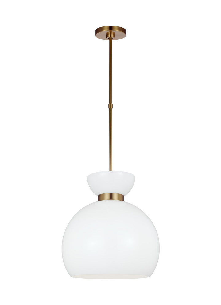 Visual Comfort Studio Canada - KSP1021BBSMG - One Light Pendant - Londyn - Burnished Brass with Milk White Glass