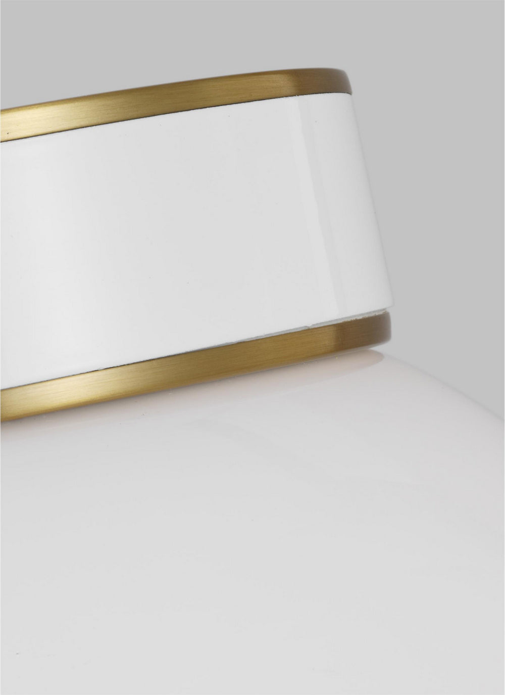 Visual Comfort Studio Canada - KSF1051BBSGW - One Light Flush Mount - Monroe - Burnished Brass