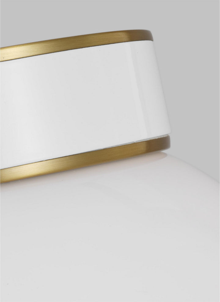 Visual Comfort Studio Canada - KSF1051BBSGW - One Light Flush Mount - Monroe - Burnished Brass