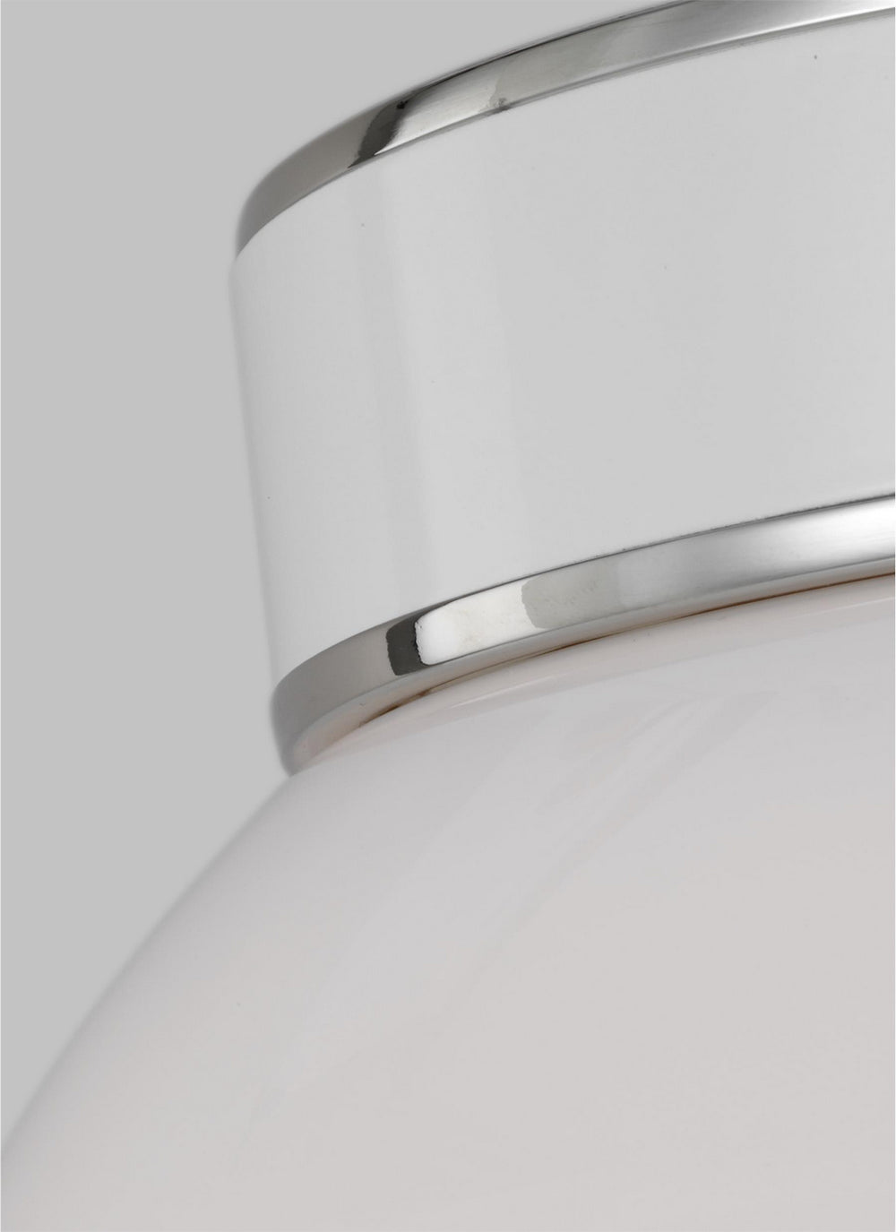 Visual Comfort Studio Canada - KSF1051PNGW - One Light Flush Mount - Monroe - Polished Nickel