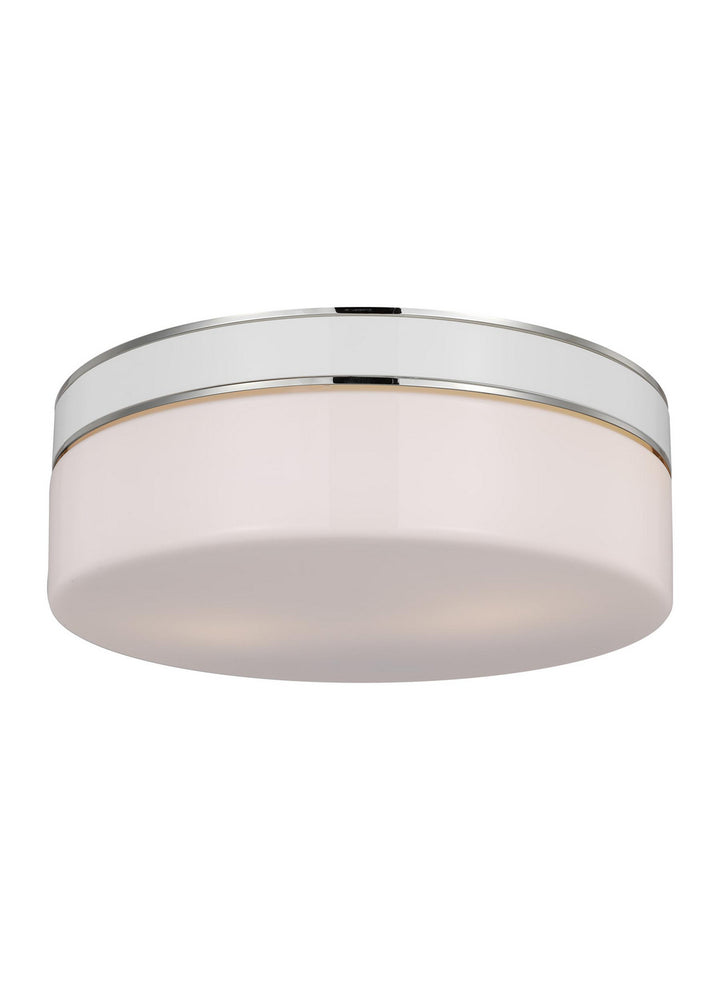 Visual Comfort Studio Canada - KSF1072PNGW - Two Light Flush Mount - Monroe - Polished Nickel