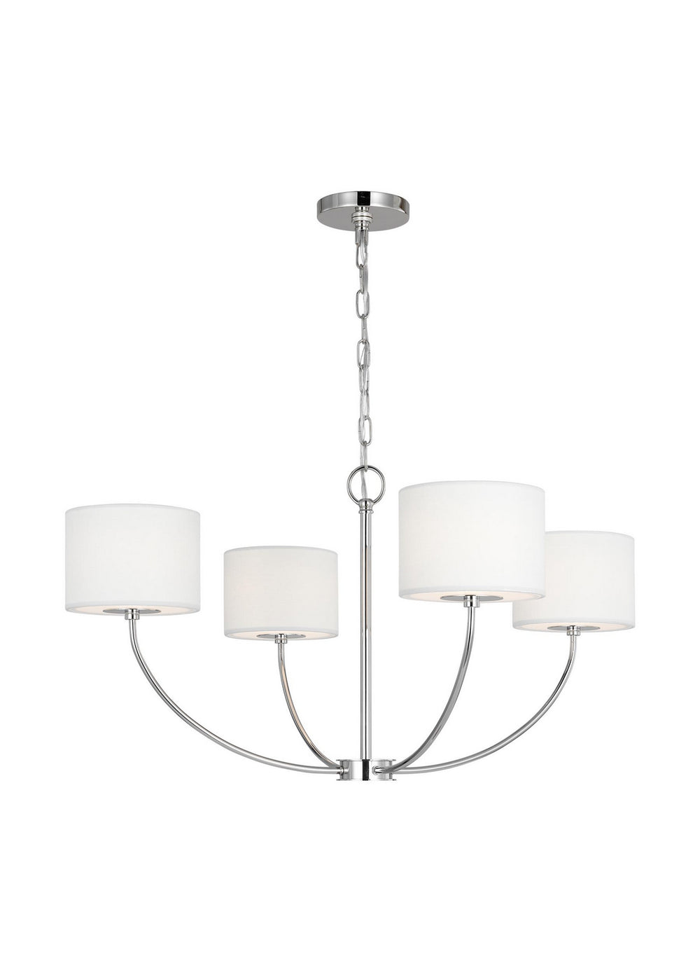 Visual Comfort Studio Canada - KSC1034PN - Four Light Chandelier - Sawyer - Polished Nickel