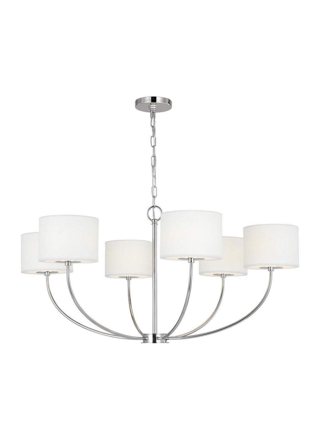 Visual Comfort Studio Canada - KSC1046PN - Six Light Chandelier - Sawyer - Polished Nickel