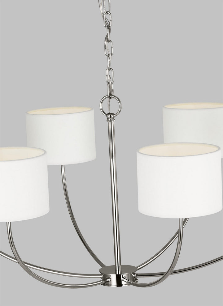Visual Comfort Studio Canada - KSC1046PN - Six Light Chandelier - Sawyer - Polished Nickel