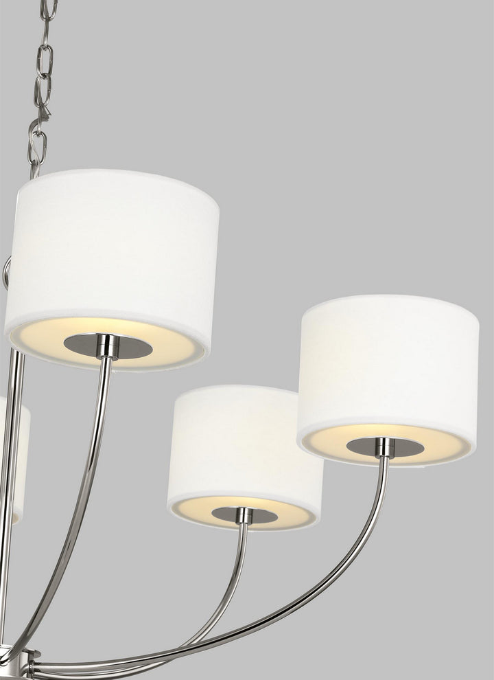 Visual Comfort Studio Canada - KSC1046PN - Six Light Chandelier - Sawyer - Polished Nickel