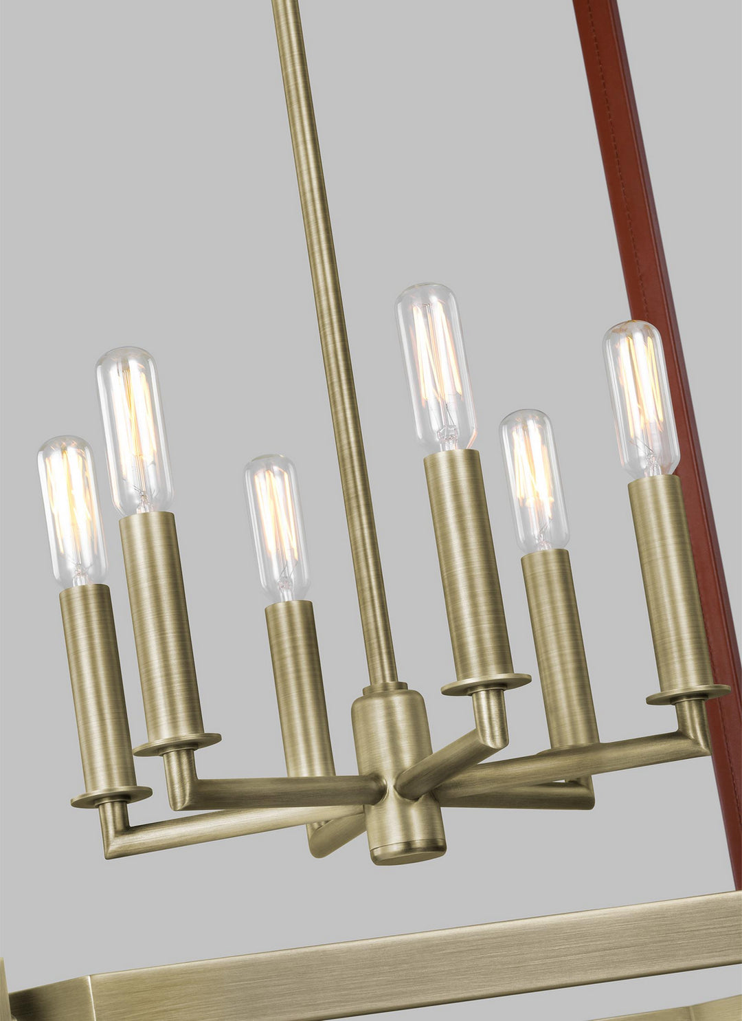 Visual Comfort Studio Canada - LC1156TWB - Six Light Lantern - Hadley - Time Worn Brass