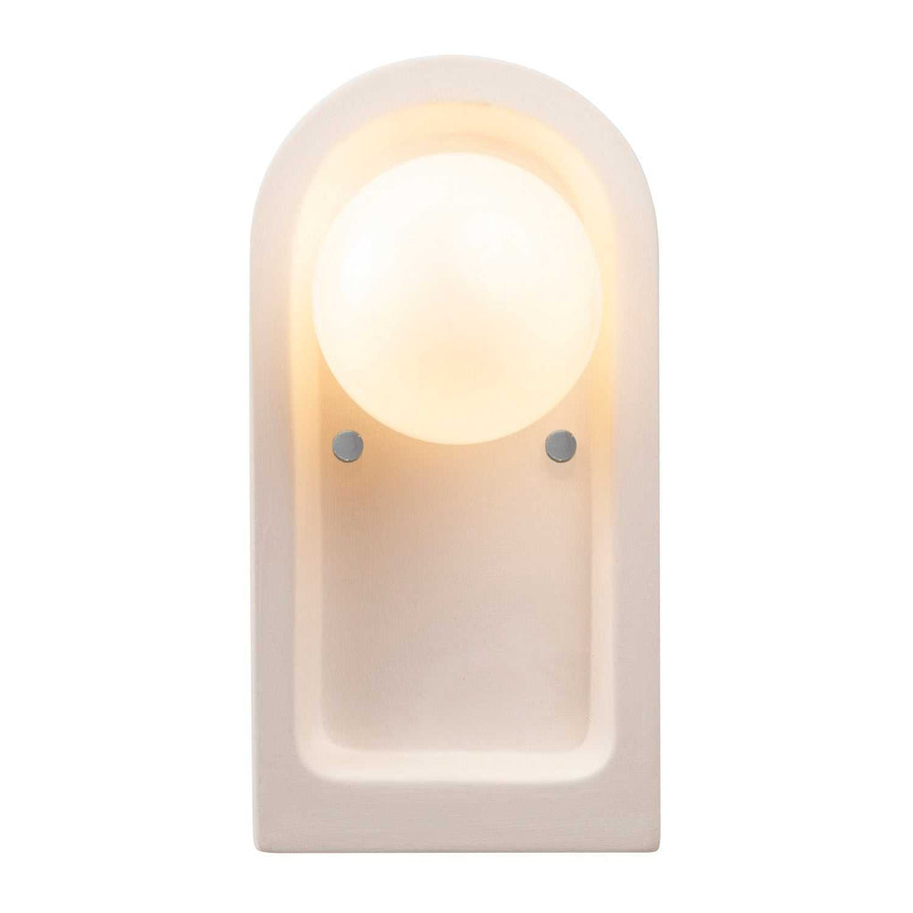 Ambiance Collection One Light Wall Sconce in Bisque Justice Designs