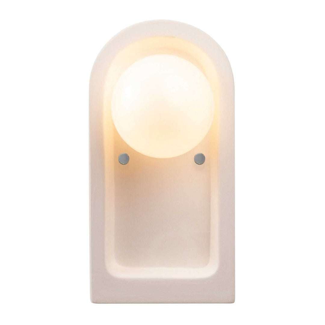 Ambiance Collection One Light Wall Sconce in Bisque Justice Designs