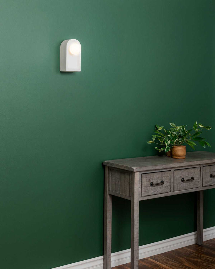 Ambiance Collection One Light Wall Sconce in Bisque Justice Designs