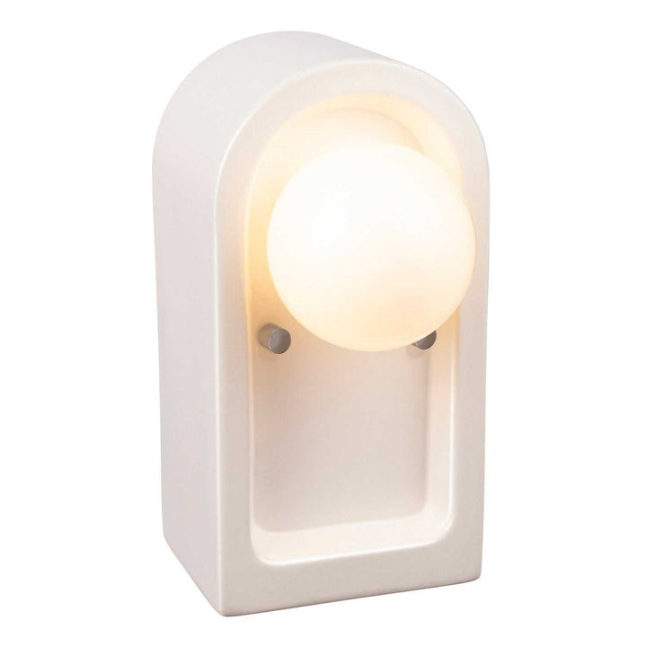 Ambiance Collection One Light Wall Sconce in Gloss White Justice Designs