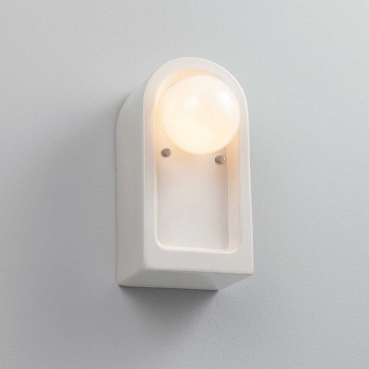 Ambiance Collection One Light Wall Sconce in Gloss White Justice Designs