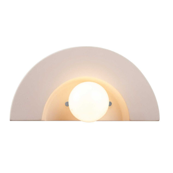 Ambiance Collection One Light Wall Sconce in Bisque Justice Designs