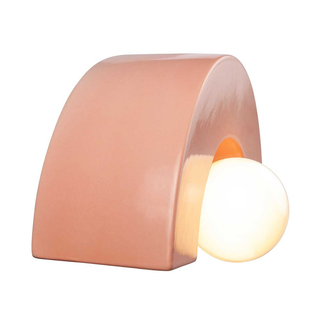 Ambiance Collection One Light Wall Sconce in Gloss Blush Justice Designs