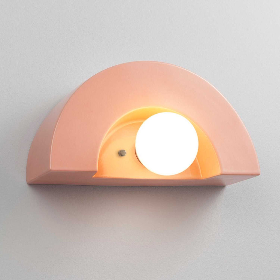 Ambiance Collection One Light Wall Sconce in Gloss Blush Justice Designs