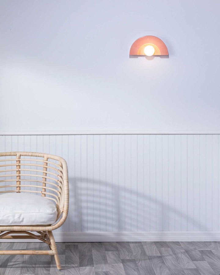 Ambiance Collection One Light Wall Sconce in Gloss Blush Justice Designs