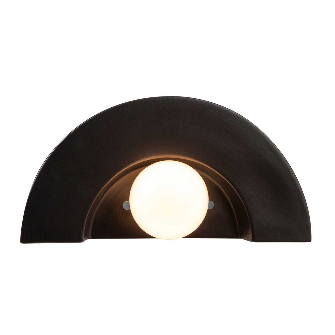 Ambiance Collection One Light Wall Sconce in Carbon - Matte Black Justice Designs