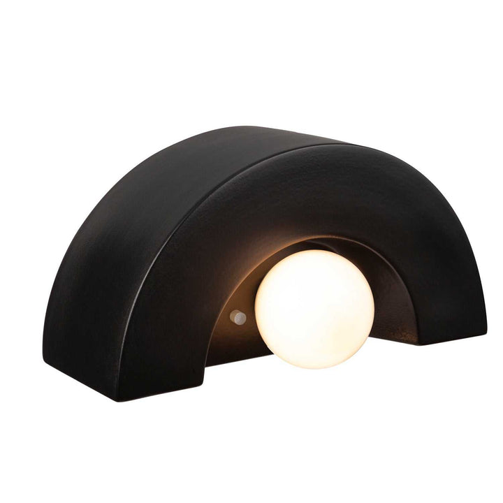 Ambiance Collection One Light Wall Sconce in Carbon - Matte Black Justice Designs