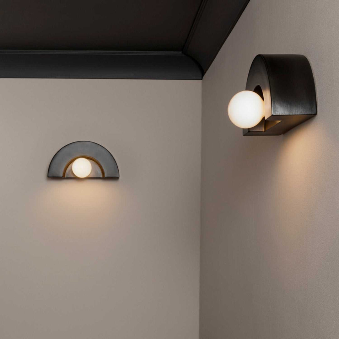 Ambiance Collection One Light Wall Sconce in Carbon - Matte Black Justice Designs