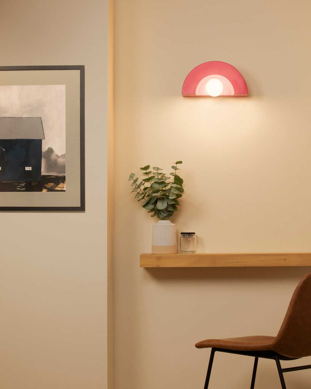 Ambiance Collection One Light Wall Sconce in Cerise Justice Designs