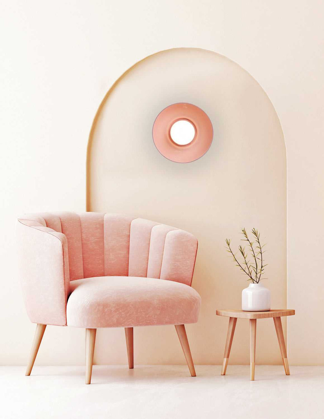 Ambiance Collection Wall Sconce in Gloss Blush Justice Designs