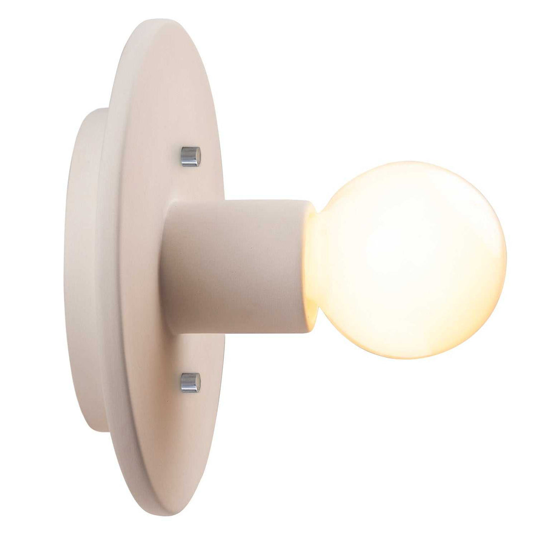 Ambiance Collection One Light Wall Sconce in Bisque Justice Designs