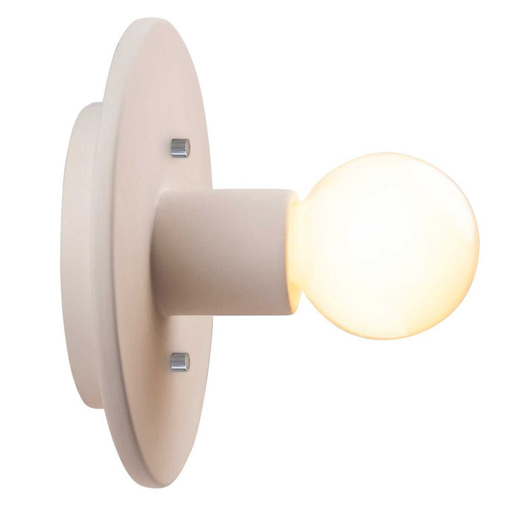Ambiance Collection One Light Wall Sconce in Bisque Justice Designs