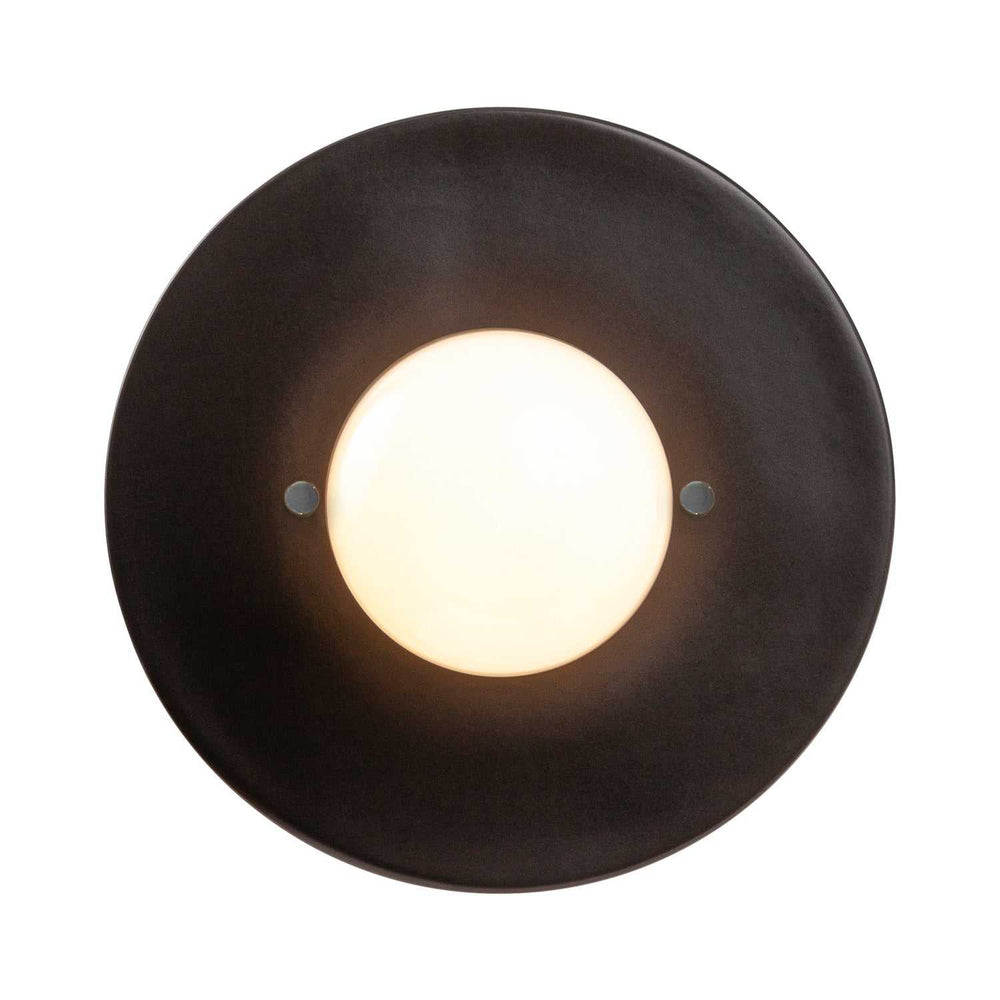 Ambiance Collection One Light Wall Sconce in Carbon - Matte Black Justice Designs