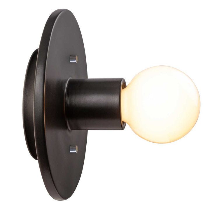 Ambiance Collection One Light Wall Sconce in Carbon - Matte Black Justice Designs