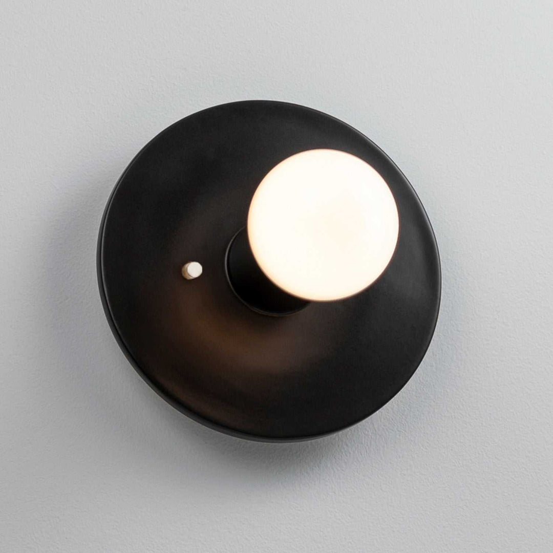 Ambiance Collection One Light Wall Sconce in Carbon - Matte Black Justice Designs