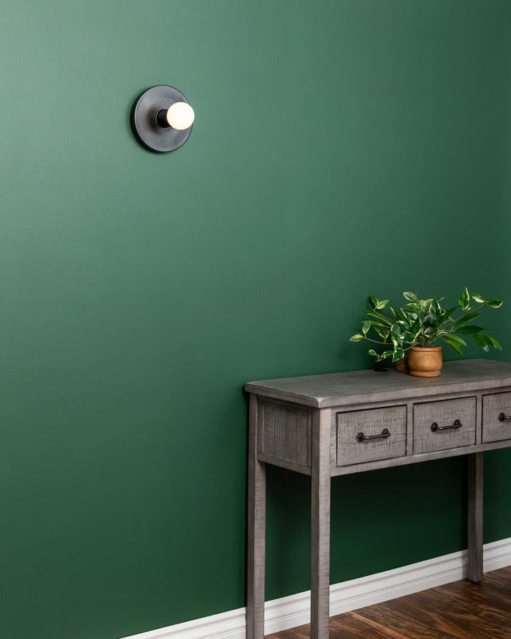 Ambiance Collection One Light Wall Sconce in Carbon - Matte Black Justice Designs