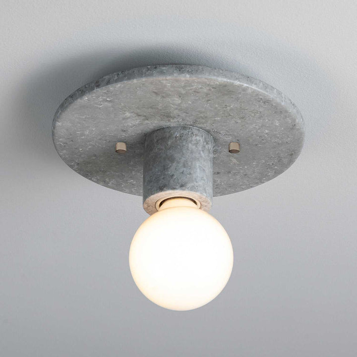 Radiance Collection One Light Flush-Mount in Concrete Justice Designs