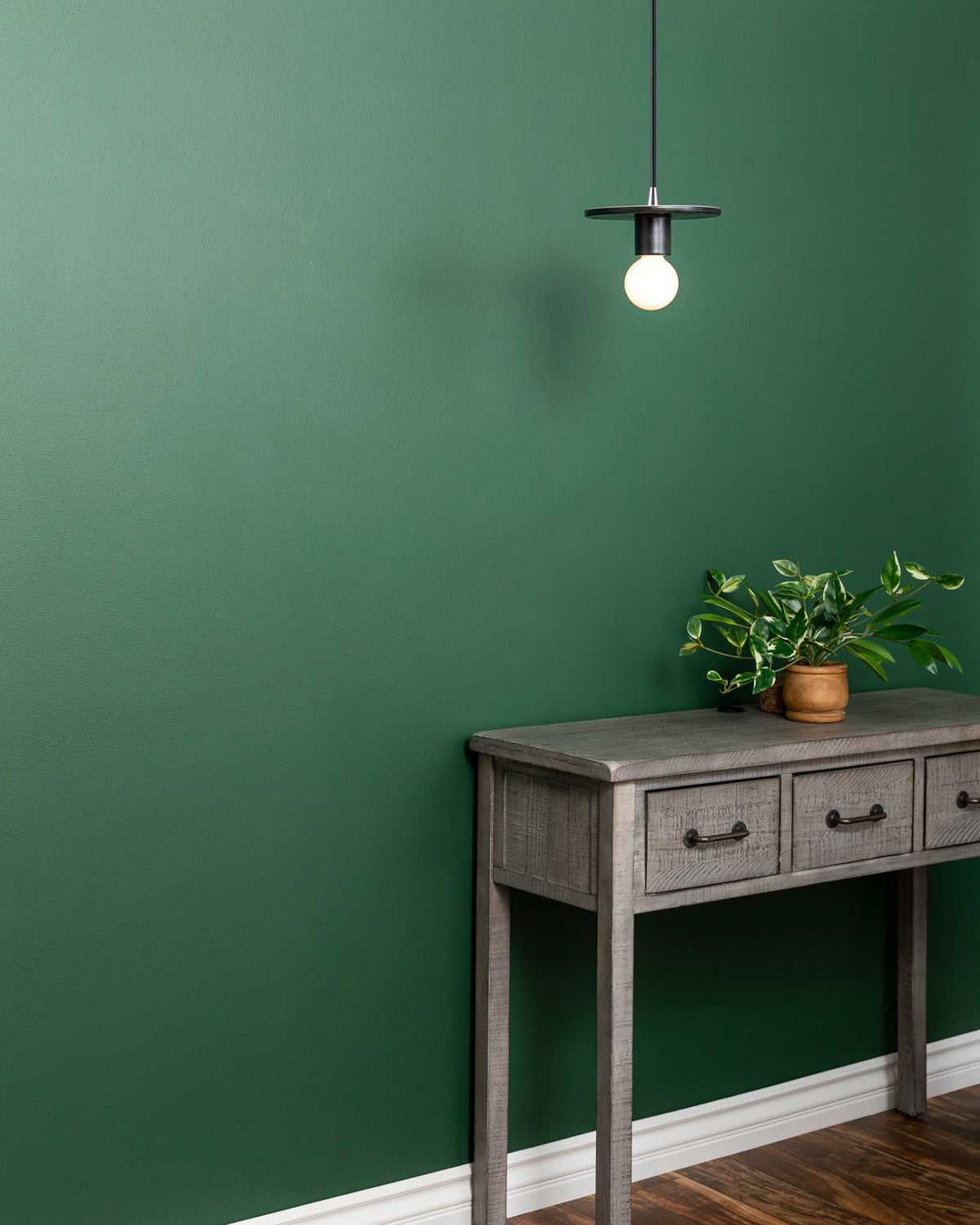 Radiance One Light Pendant in Carbon - Matte Black Justice Designs