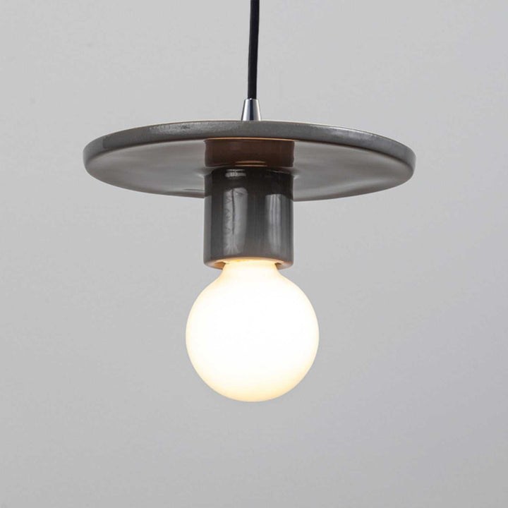 Radiance One Light Pendant in Gloss Grey Justice Designs