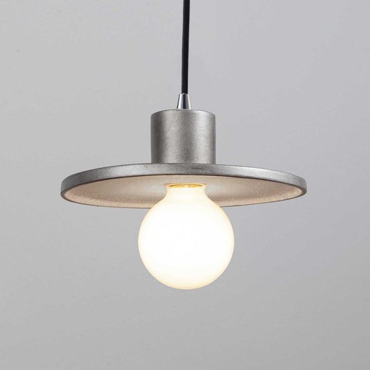Radiance One Light Pendant in Antique Silver Justice Designs