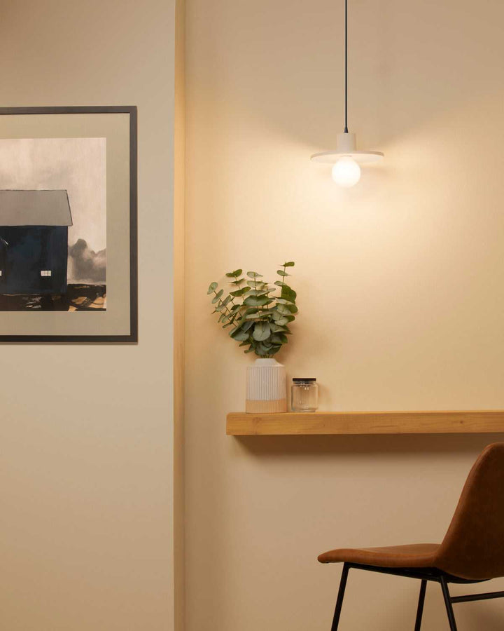 Radiance One Light Pendant in Bisque Justice Designs