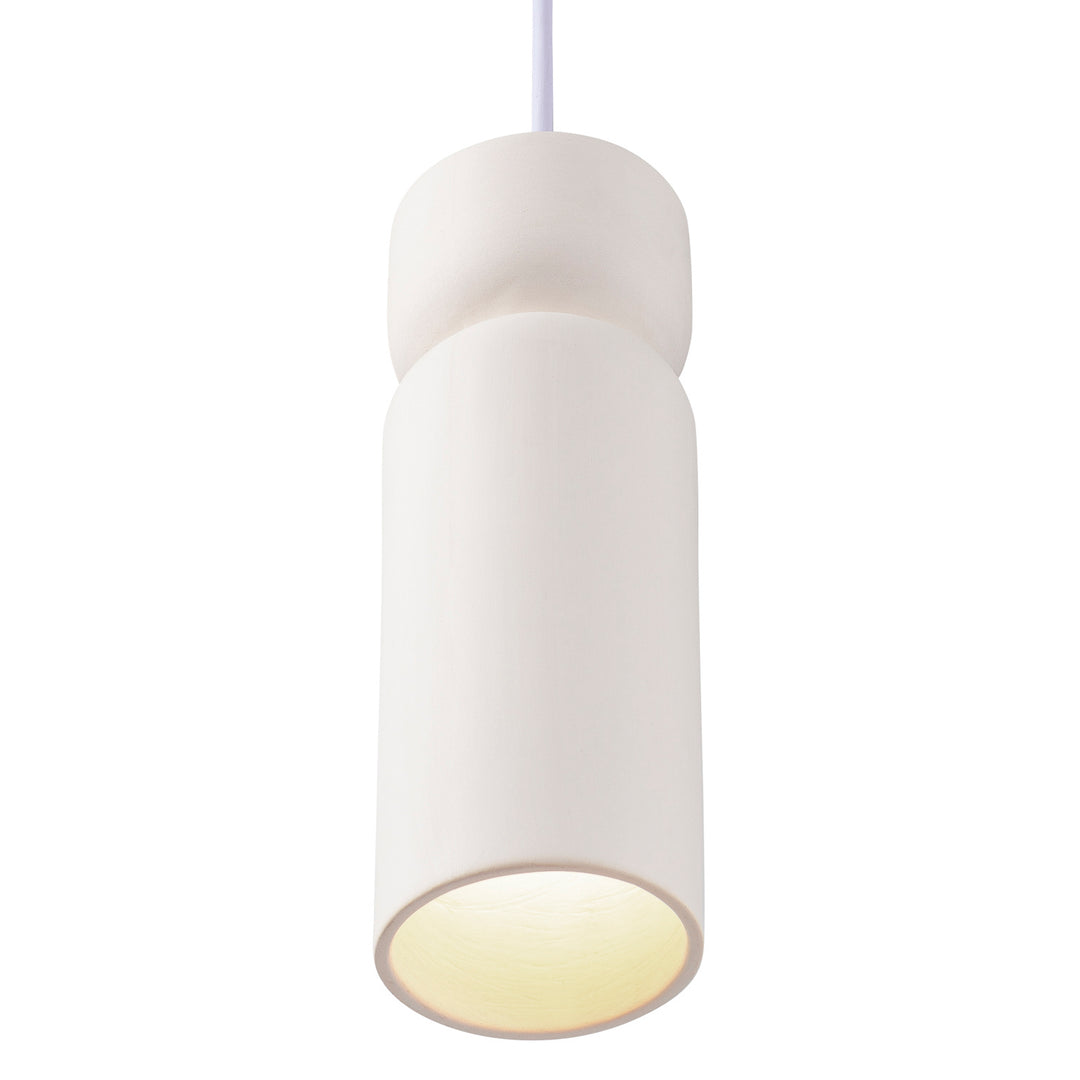 Justice Designs - CER-6510-BIS-DBRZ-WTCD - One Light Pendant - Radiance - Bisque