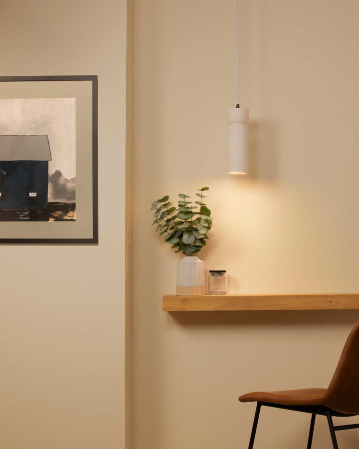Radiance One Light Pendant in Bisque Justice Designs