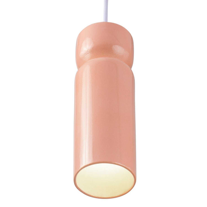 Radiance One Light Pendant in Gloss Blush Justice Designs