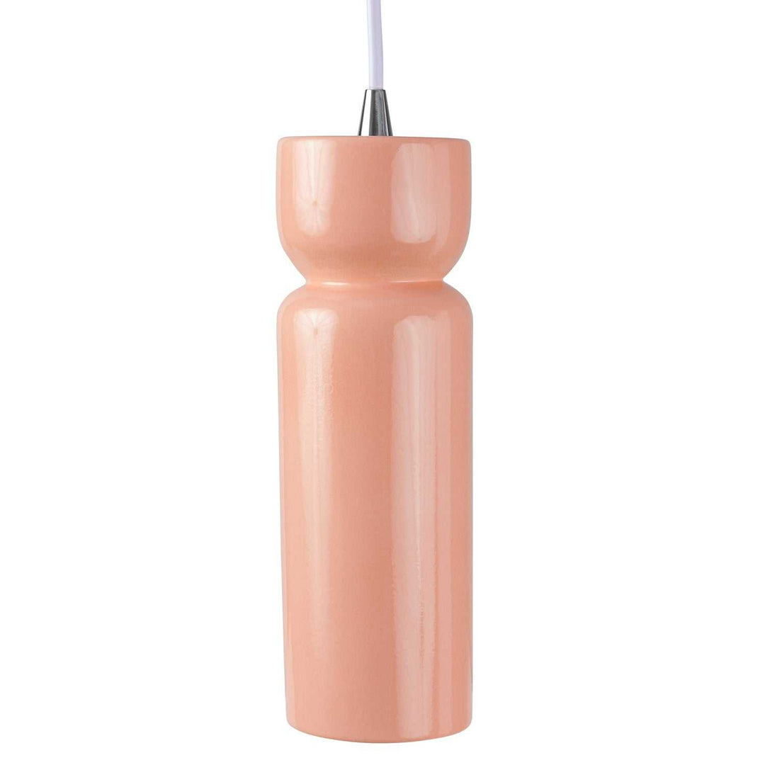 Radiance One Light Pendant in Gloss Blush Justice Designs