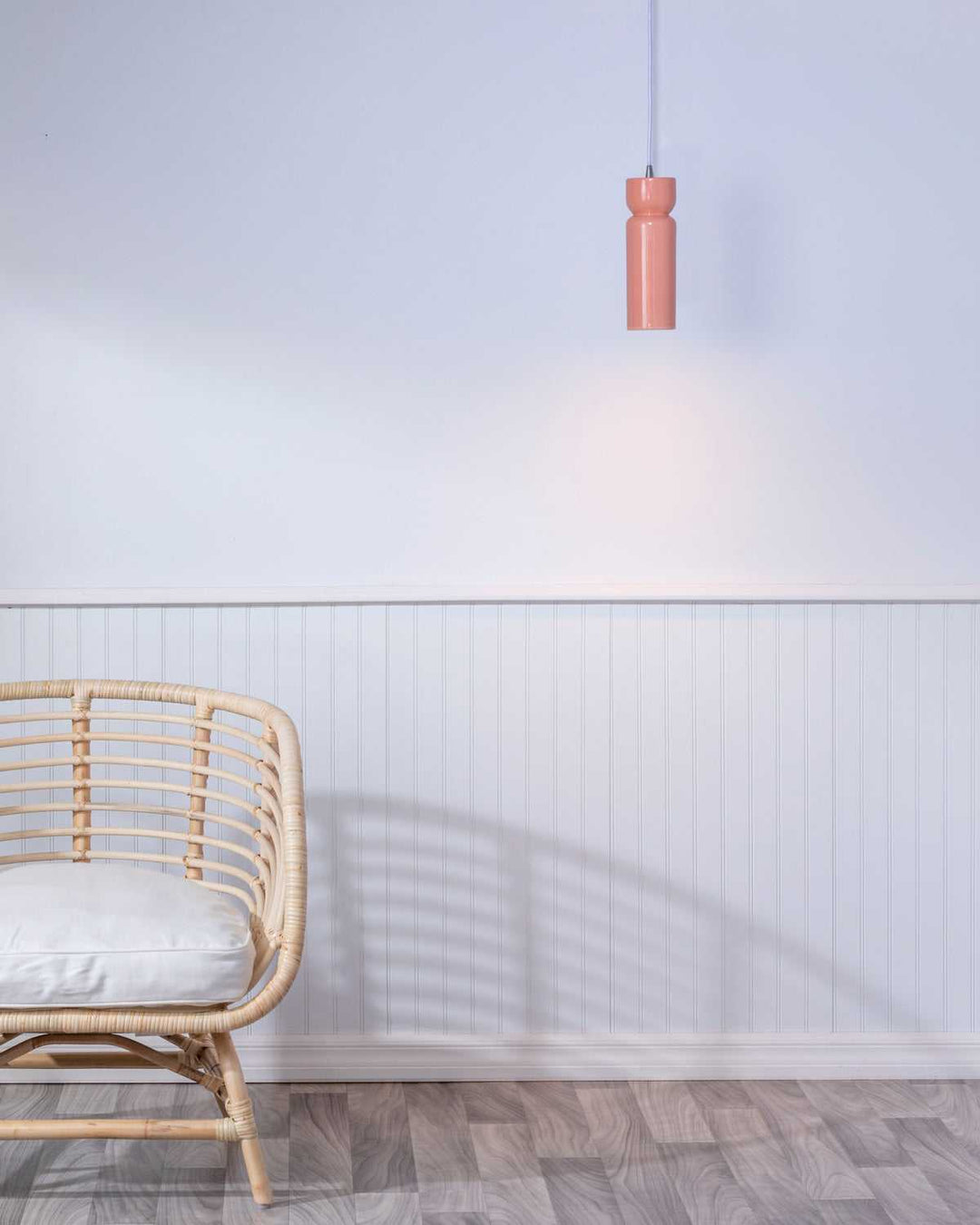 Radiance One Light Pendant in Gloss Blush Justice Designs