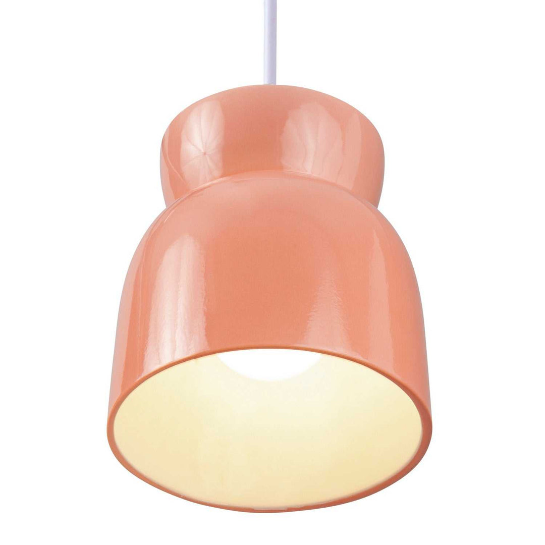 Radiance One Light Pendant in Gloss Blush Justice Designs
