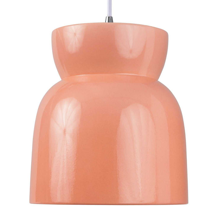 Radiance One Light Pendant in Gloss Blush Justice Designs