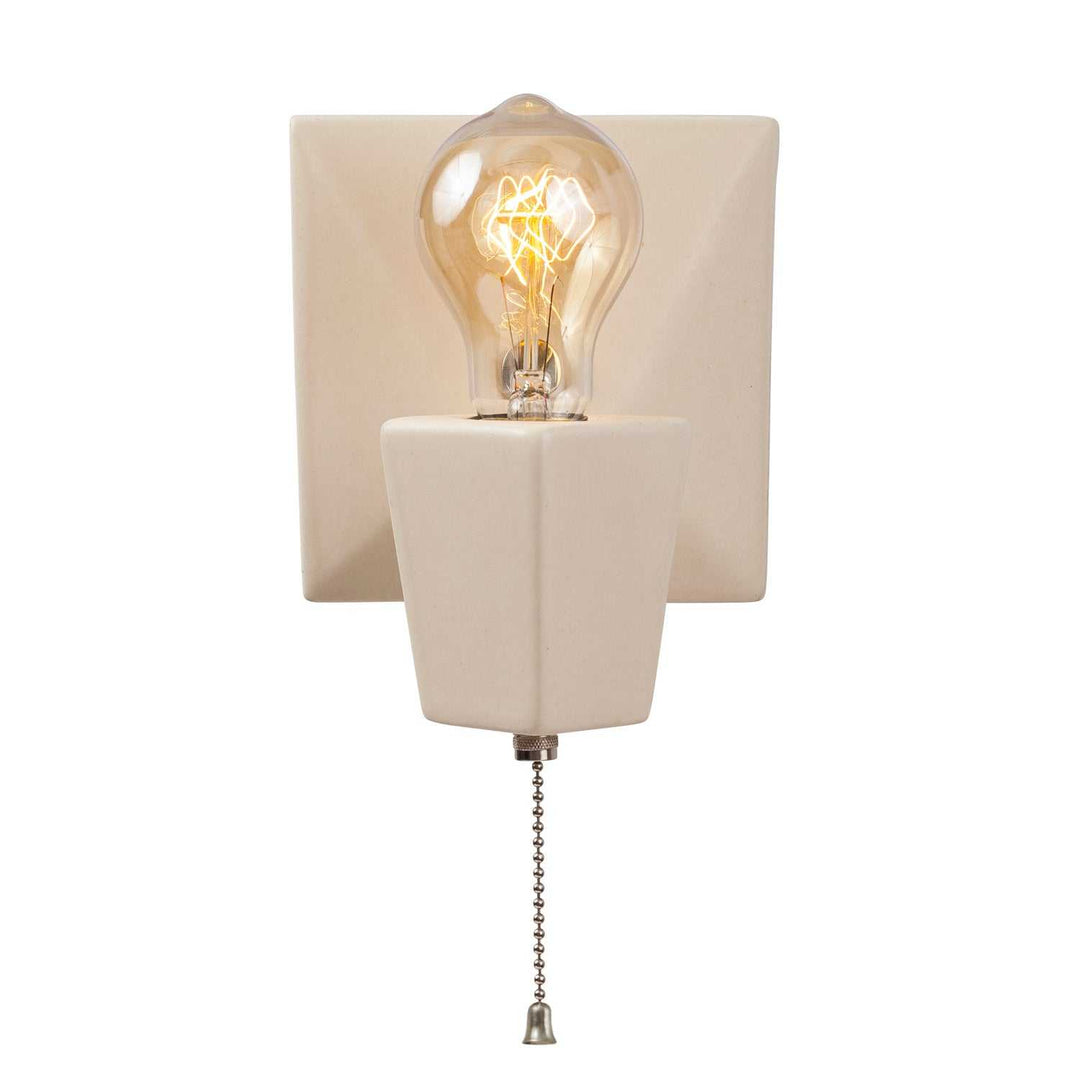 American Classics One Light Wall Sconce in Matte White Justice Designs
