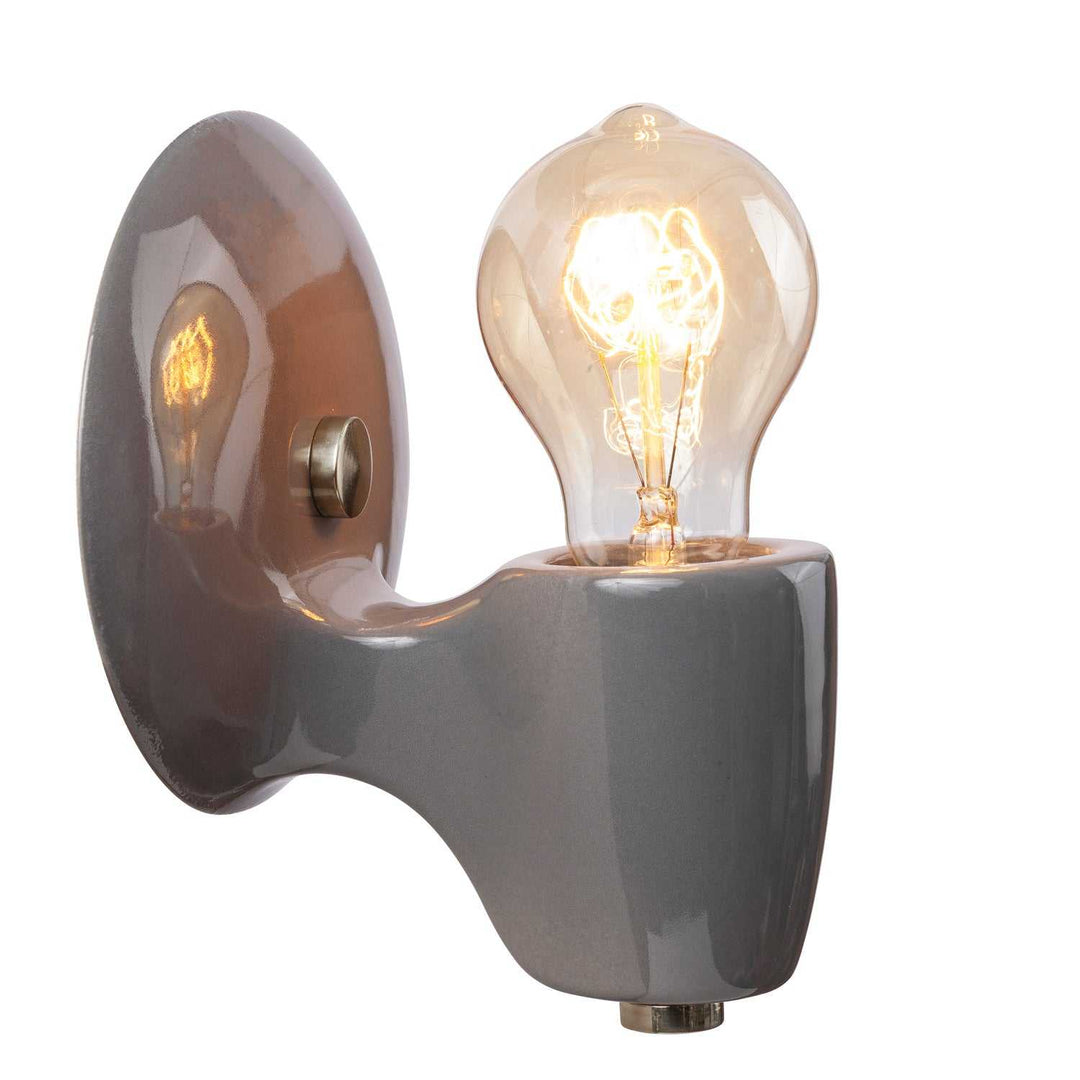American Classics One Light Wall Sconce in Gloss Grey Justice Designs