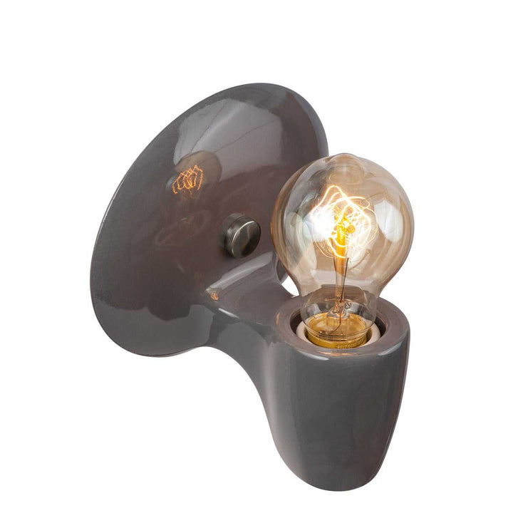 American Classics One Light Wall Sconce in Gloss Grey Justice Designs