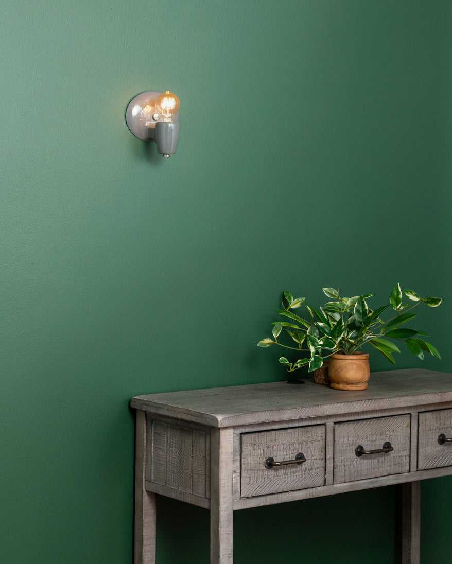 American Classics One Light Wall Sconce in Gloss Grey Justice Designs