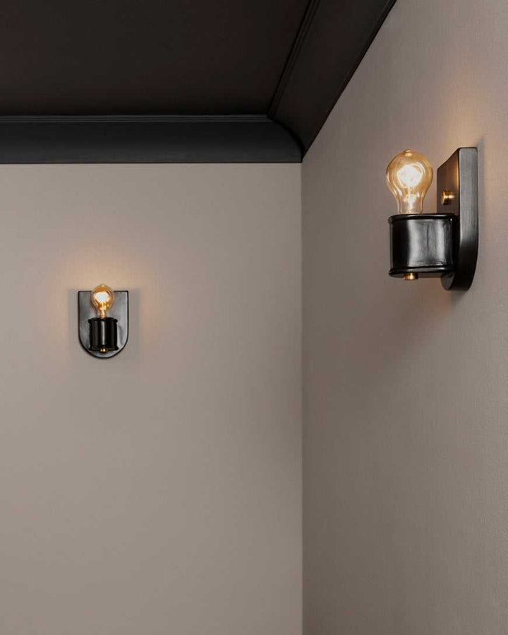 American Classics One Light Wall Sconce in Carbon - Matte Black Justice Designs